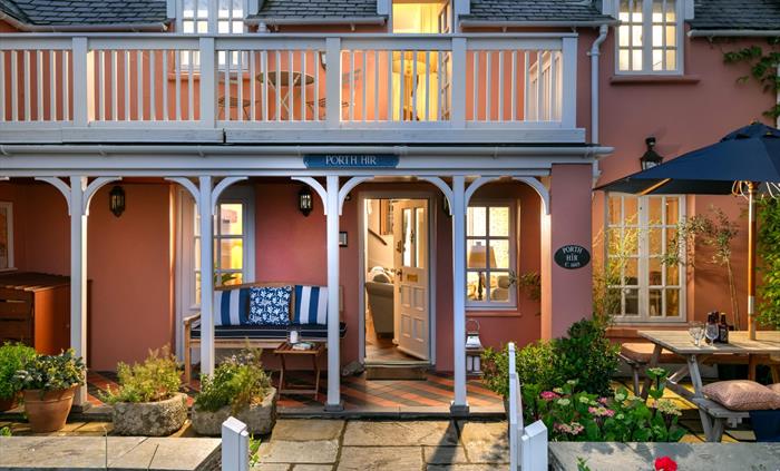 Pretty, gated courtyard garden